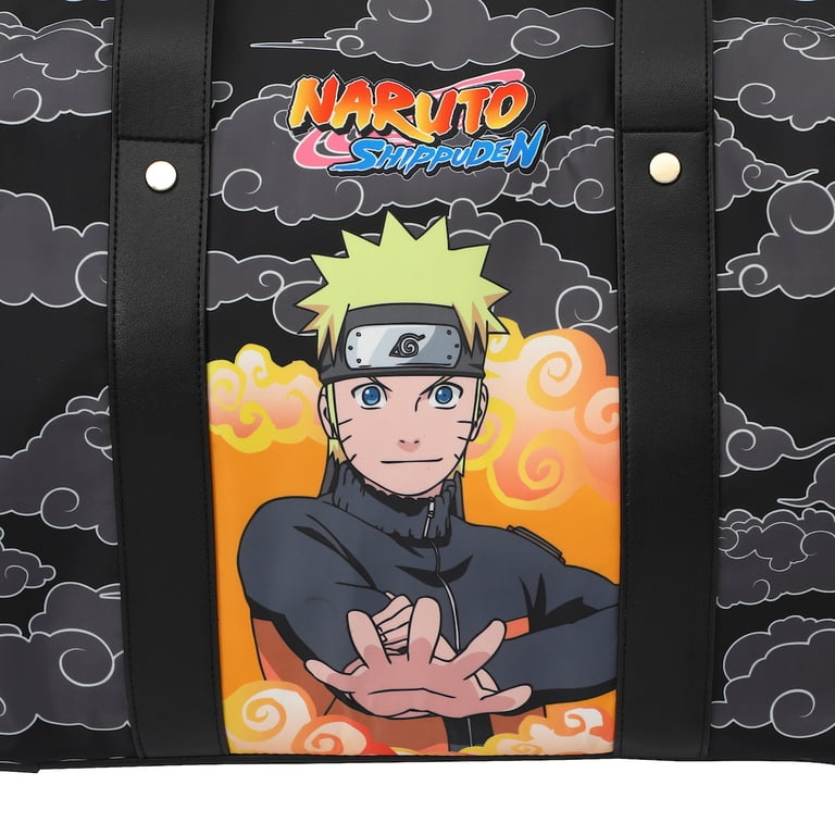 Bioworld Naruto 17-Inch Wheeled Duffle Bag, Officially Licensed