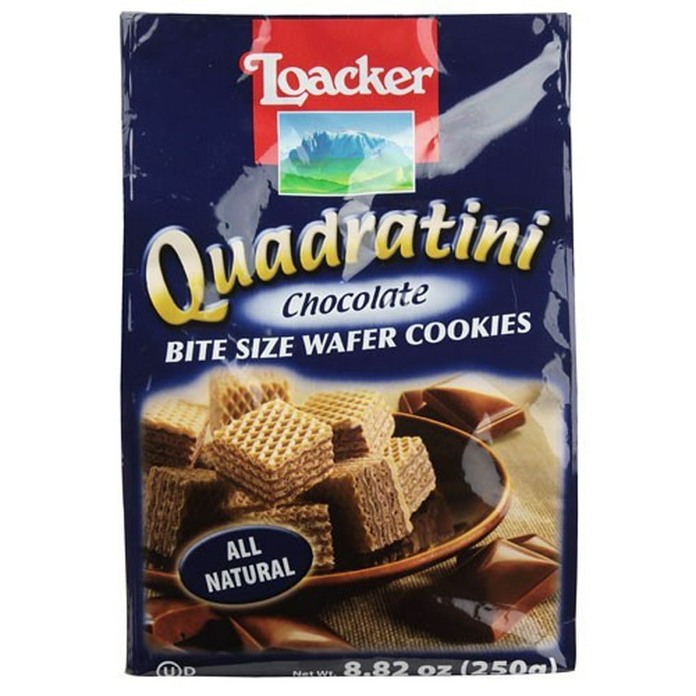 Loacker Quadratini Bite Size Wafer Cookies, Tiramisu, 7.76 Oz Walmart