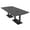 Asian Night w/Matte Black Base with Electric, variant on 8' Arc Rectangle Powered Conference Room Table Square Metal Bases