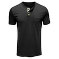 thumbnail image 4 of Capreze Summer Short Sleeve T-Shirts Tops for Men Casual Crew Neck Buttons Henley Shirts Classic Fit Casual Pullover, 4 of 5