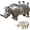 Rhino, variant on Steampunk Bulldog Resin Statue, Mechanical Home Decor