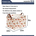 thumbnail image 2 of Cesta de Almacenamiento Infantil Sanjiaofen con Estampado de Champiñones 38x23x25 cm, 2 of 7