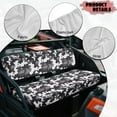 thumbnail image 6 of Uorisanigo UTV Seat Covers Gray Black Camouflage UTV Bench Seat Cover Set for Kawasaki Mule 3000 3010 3020 4000 4010 2001-2023 2025 Padded Protector for Mule Seats Accessories Parts, 6 of 7