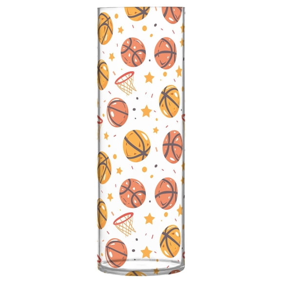 JSTEL Basketball Stars Flower Vase Decorative Floreros for Home Decor Bedroom Living Room Office Table Shelf Bathroom