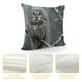 thumbnail image 4 of Orinice Owl Tree Branch Snow Graphic Decorative Cushion Throw Pillow Cover for Home Living Room Sofa High-Quality Winter Home Decor 1PC 12x12in, 4 of 5