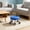 Blue, variant on Gallickan Swivel-Wheel Low Stool, Home Plastic Casters Movable Seat, Compact Living Room Rolling Ottoman for Shoes, Foot Rest, 15.7x8.66in