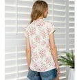 thumbnail image 3 of MINT PLUS PINK Womens Leopard Print Twist Front T-Shirt, 3 of 8