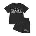 thumbnail image 4 of TOOYOU Girls Summer Outfit Sets Fashion Letter Print Casual Loose Short Sleeve Suit Back To School Outfit Sets For Girls Size 4 Years Black, 4 of 4