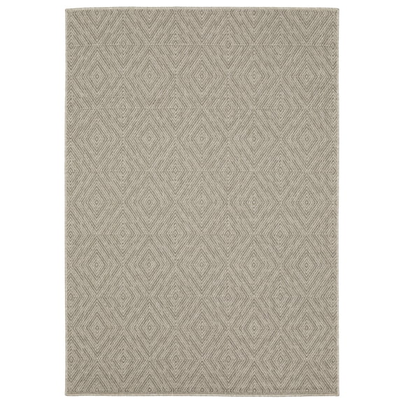 Woven Trends Aico Collection Area Rug CA08N Casual Casual Grey 10' X 13 Rectangle Durable Soft Pile Spot Clean Polypropylene Machine Made Area Rug