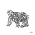 thumbnail image 2 of Ritter, Gina 20x20 White Modern Wood Framed Museum Art Print Titled - Winter Bear, 2 of 4