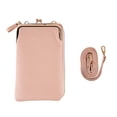 thumbnail image 1 of Monedero para Teléfono Móvil Nikou con Cremallera y Hebilla de Hardware Cuero PU Color Rosa, 1 of 15