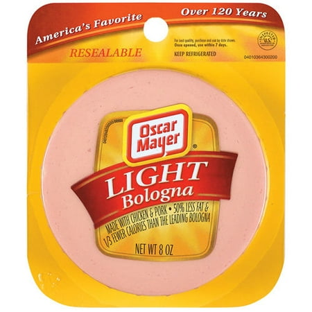 oscar mayer cold cuts light bologna 8 oz walmart com oscar mayer light bologna