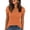 707#Saffron, variant on Short Sleeve Shirts for Women V Neck Summer Ribbed Tshirts Slim Fit Spring Fashion Going Out Basic Tees Khaki M