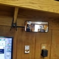 thumbnail image 2 of Clip On Security Mirror Convex Cubicle Mirror for Personal and Security Desk Rear View Monitors or Anywhere (.; x .; Rectangle), 2 of 8