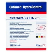 BSN Medical Cutimed HydroControl Hydropolymer Dressing, 7.5 cm x 7.5 xm (3 in x 3 in), Box of 10