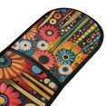 thumbnail image 4 of Yayeee Double Oven Mitt Kitchen Heat Resistant Baking 35" x7" Quilted Glove, Red Colorful Flowers with Dots, 4 of 6