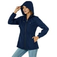 thumbnail image 4 of Nmnitkp Womens Jackets Lightweight Windproof & Waterproof Rain Jacket Women Abrasion Resistant Rain Coat Active Outdoor Rain Jacket Multi-functional Pockets Women Coat, 4 of 8