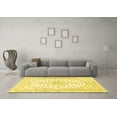 thumbnail image 3 of Ahgly Company Machine Washable Indoor Rectangle Medallion Yellow Traditional Area Rugs, 5' x 7', 3 of 4