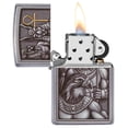 thumbnail image 3 of Zippo Egyptian Gods Emblem Design Street Chrome Pocket Lighter, 3 of 6