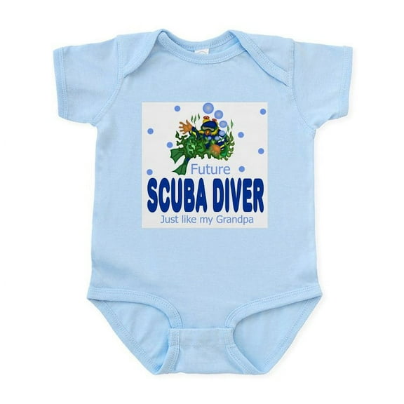CafePress - Future Scuba Diver Like Grandpa Infant Bodysuit - Baby Light Bodysuit, Size Newborn - 24 Months
