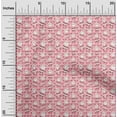 thumbnail image 2 of oneOone Cotton Jersey Light Pink Salmon Fabric Santa Claus With Hearts Fabric For Sewing Printed Craft Fabric By The Yard 58 Inch Wide, 2 of 4