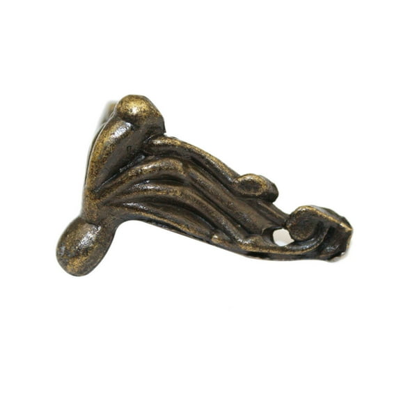 COSMOBETTY 20Pcs Decorative Feet for Box Zinc Alloy Dark Green Tiny Leg Shape for Furniture Accessories 1.4x0.6in