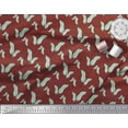 thumbnail image 3 of Soimoi Red Cotton Poplin Fabric Artistic Banana Leaves Fabric Prints By Yard 56 Inch Wide, 3 of 3