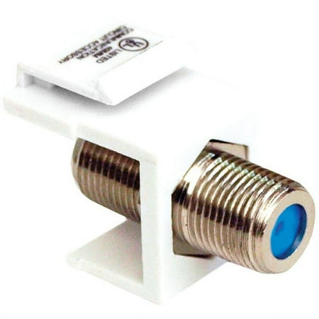 UPC: 0660559010396 | Datacomm Electronics Keystone Jack With 2.4ghz F-connector (white)