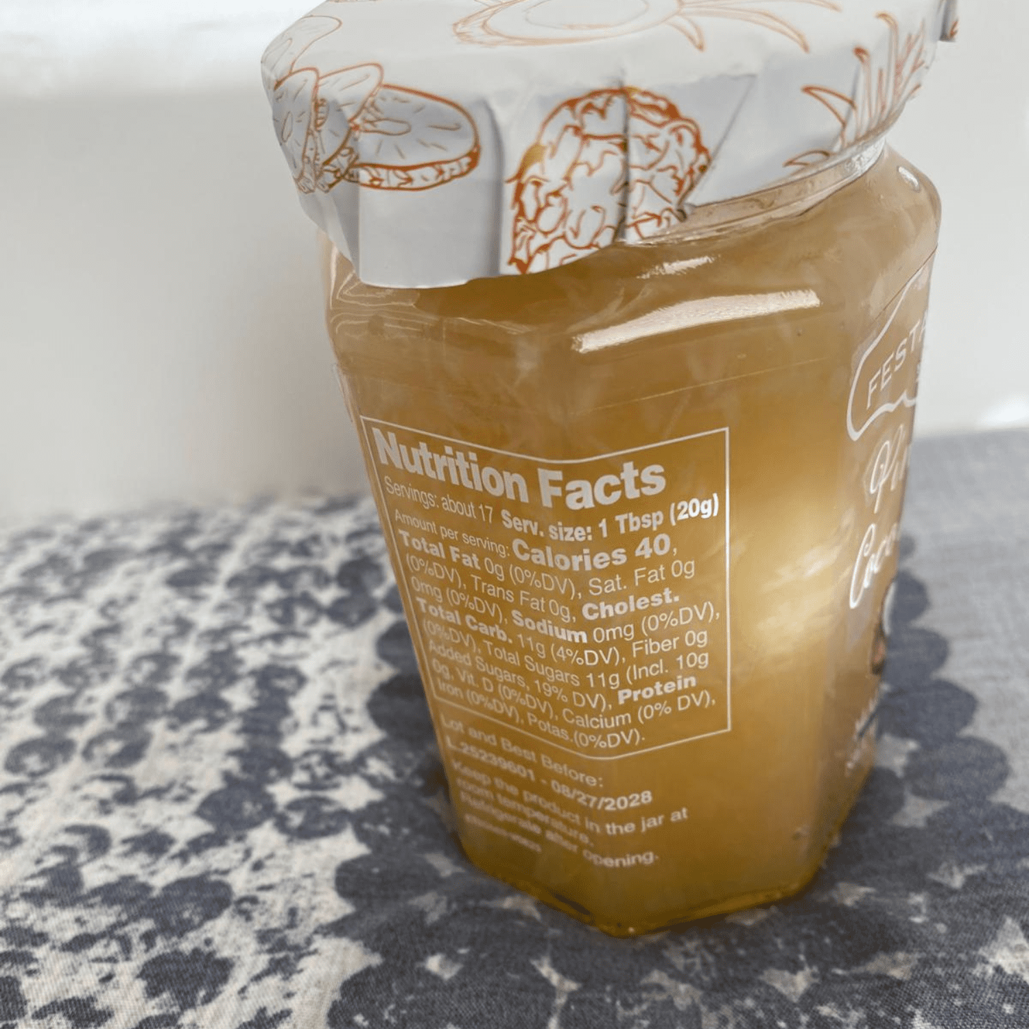 Festa Italiana Pineapple & Coconut Jam 11.6 oz