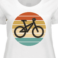 thumbnail image 4 of Inktastic Bicycle Vintage Cyclist Sunset Women's Plus Size T-Shirt, 4 of 5