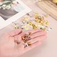 thumbnail image 3 of Uxcell 30 Pcs Silver Gold Metal Pin Backs Locking Pin Keepers Locking Clasp for Badge Crafts, 3 of 6