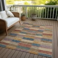 thumbnail image 6 of Addison Rugs Chantille Indoor/Outdoor Transitional Stripes Beige Washable Rectangle Rug, 8' x 10', 6 of 6