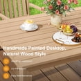thumbnail image 6 of May in Color Aluminum 5 Pieces Patio Dining Sets, Outdoor Dining Table with 4 Chairs, Outdoor Patio Dining Furniture Set with Removable Cushion for Garden, Lawn, Backyard, Brown, 6 of 9