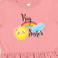 thumbnail image 4 of Inktastic Big Sister Sun and Rainbow Girls Toddler Dress, 4 of 5
