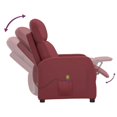 thumbnail image 5 of vidaXL Massage Reclining Chair Wine Red Faux Leather, 5 of 5