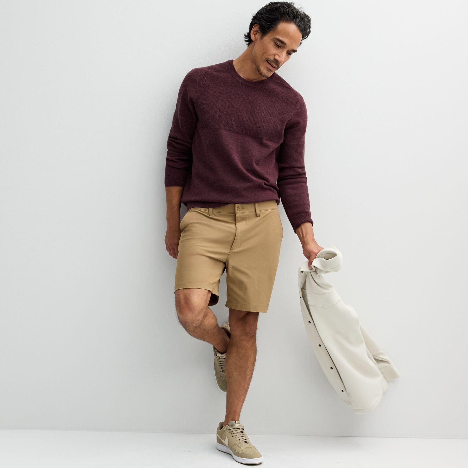 Men's FLX Premium Hybrid 8-inch Short Color: Mineral Black Size