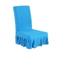 thumbnail image 1 of Dining Chair Covers with Skirt, Universal Easy Fitted Dining Chair Slipcovers High Stretch for Home Ceremony Banquet Wedding Party, 1 of 8