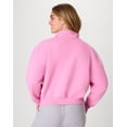 thumbnail image 3 of Hanes EcoSmart Women’s Fleece Quarter-Zip Pullover Spirited Pink M, 3 of 6
