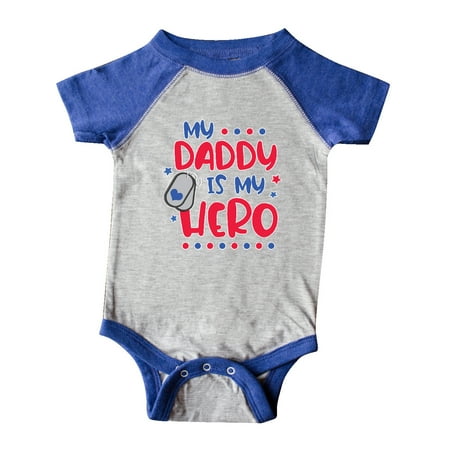 

Inktastic Memorial Day My Daddy is My Hero Gift Baby Boy or Baby Girl Bodysuit