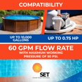 thumbnail image 5 of Cartridge Filter and Pressure Gauge with Union Fittings for Swimming Pool 60SF, 5 of 7