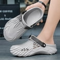 thumbnail image 5 of MGEZCOO Men's EVA Slip-On Sandals – Lightweight Flame Texture Clogs, Adjustable Back Strap Water Shoes for Beach, Garden, and Casual Summer Wear, 5 of 8