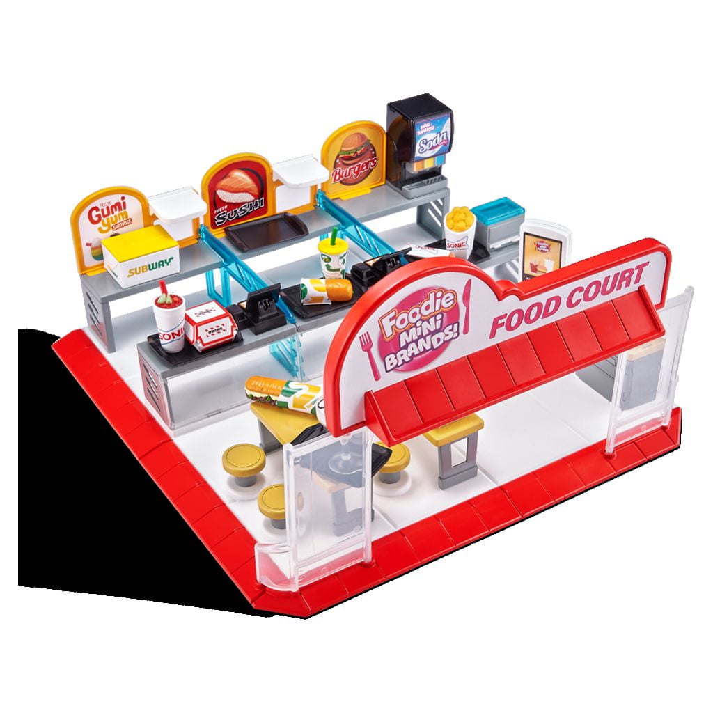 5 Surprise Foodie Mini Brands Mini Food Court Novelty & Gag Toy with 1  Exclusive Mini by ZURU 