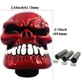 thumbnail image 2 of YSTIANN Skull Shift Knob with Big Tooth Stick Shifting Lever, Fits Most Automatic and Manual Transmission Cars, Trucks, Vehicles, Red WJ94-0735, 2 of 8