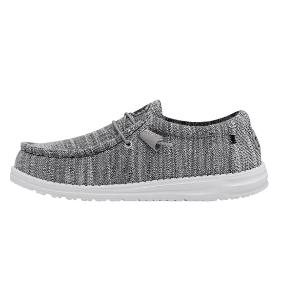 Hey Dude Men's Wally Stretch Mix Granite Size 12