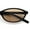 Black - Beige, variant on Womens Micro Oval Snug Dad Fashion Thin Plastic Sunglasses Black - Beige