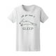 thumbnail image 1 of Playera Para Mujer - Gato Blanco. Solo Necesitas Dormir Smartprints T-shirt, 1 of 2