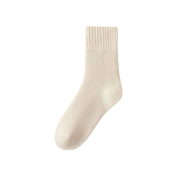 ktowifly Womens Solid Color Socks Casaul Thick Thermal Warm Workout Athletic Breathable Soft Comfy Sock