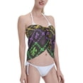 thumbnail image 4 of Kll Mardi Gra Geometric Print Women'S Sarong Coverups Short Bathing Suit Wrap Skirt Beach Wrap Swimsuit Cover Ups, 4 of 7
