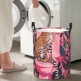 thumbnail image 5 of Lsque Cheetah On Toilet Humor Art Pattern Laundry Hamper Basket, Tall Woven Rope Hamper Basket for Clothes, Lightweight Storage Basket, Collapsible Waterproof-Medium, 5 of 6