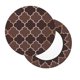 thumbnail image 2 of Disketp Brown Gold Grid Funda Redonda para Taburete, Funda de Cojín para Silla de Bar Suave y Elástica-13 inch, 2 of 7